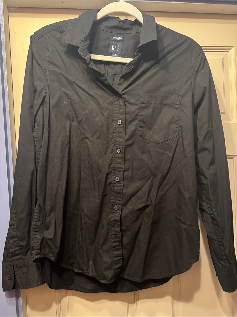GAP Black Classic Button-Down Shirt